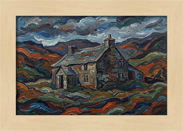 Stone Farmhouse Amidst Vibrant Landscape