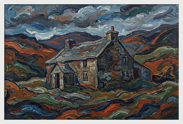 Stone Farmhouse Amidst Vibrant Landscape