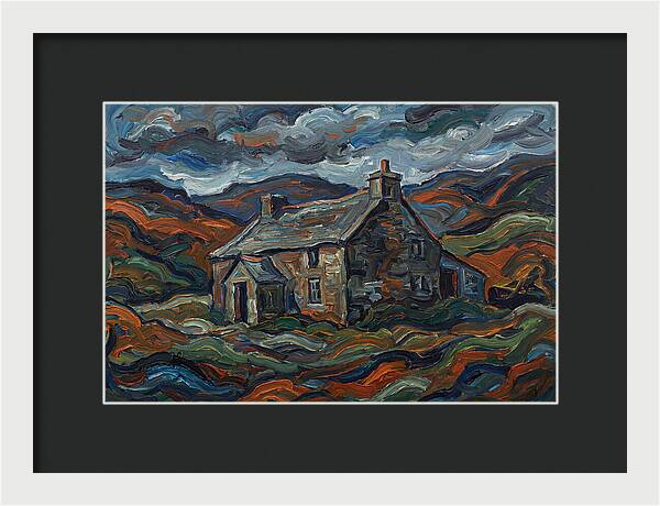 Stone Farmhouse Amidst Vibrant Landscape