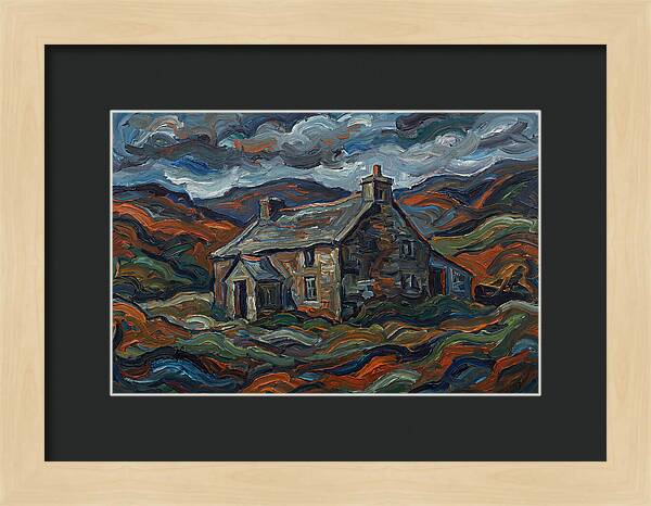 Stone Farmhouse Amidst Vibrant Landscape