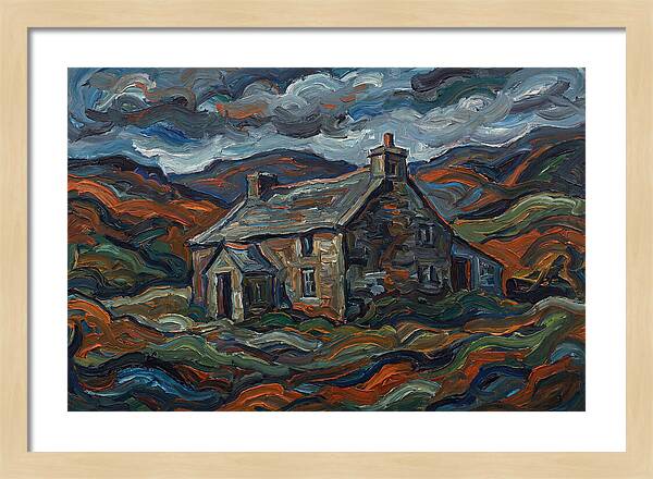 Stone Farmhouse Amidst Vibrant Landscape