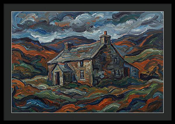 Stone Farmhouse Amidst Vibrant Landscape