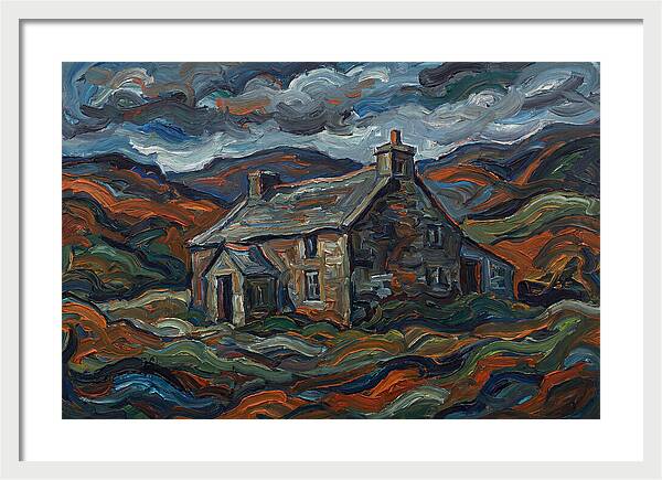 Stone Farmhouse Amidst Vibrant Landscape