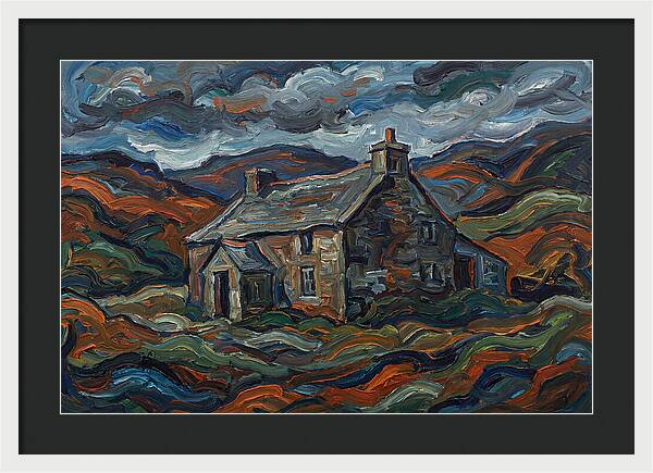 Stone Farmhouse Amidst Vibrant Landscape
