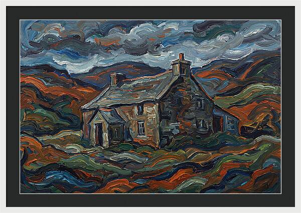 Stone Farmhouse Amidst Vibrant Landscape
