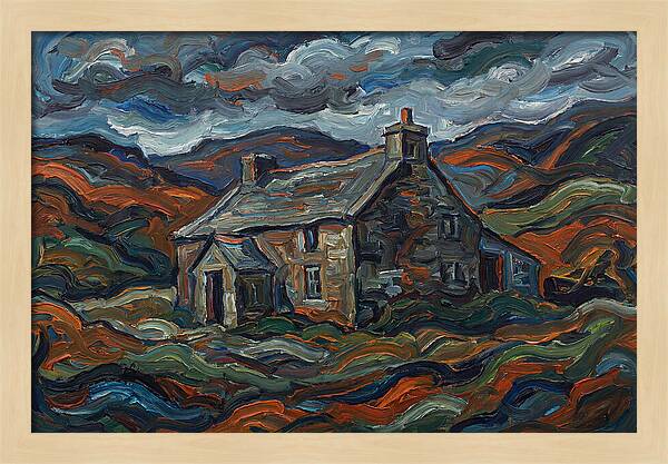 Stone Farmhouse Amidst Vibrant Landscape
