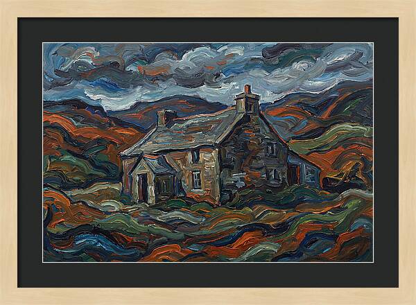 Stone Farmhouse Amidst Vibrant Landscape