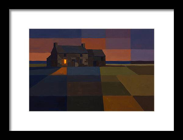 Stone Farmhouse At Dusk