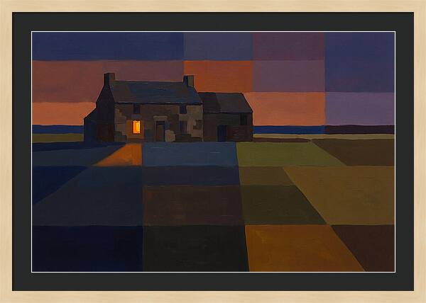 Stone Farmhouse At Dusk