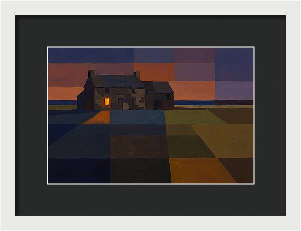 Stone Farmhouse At Dusk