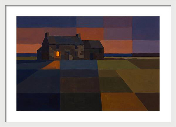 Stone Farmhouse At Dusk