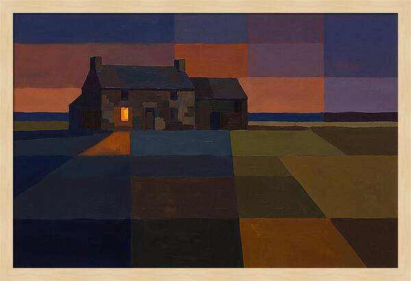 Stone Farmhouse At Dusk