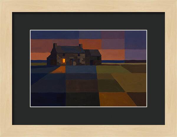 Stone Farmhouse At Dusk