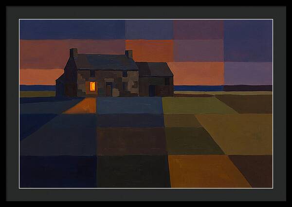 Stone Farmhouse At Dusk