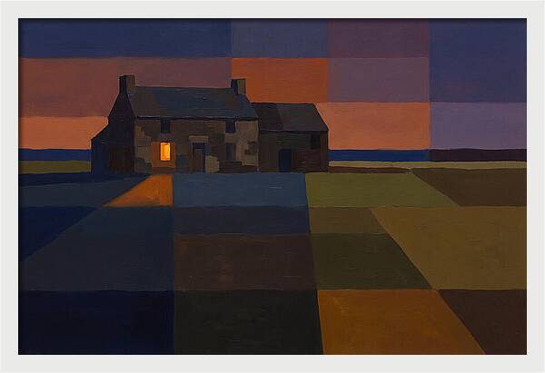 Stone Farmhouse At Dusk