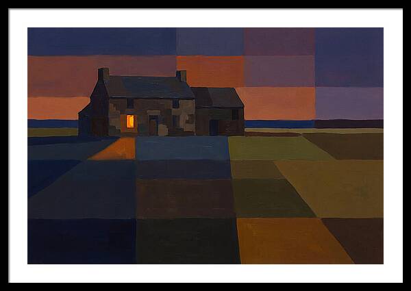 Stone Farmhouse At Dusk