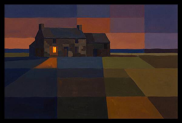 Stone Farmhouse At Dusk