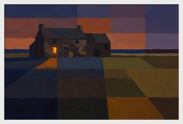 Stone Farmhouse At Dusk