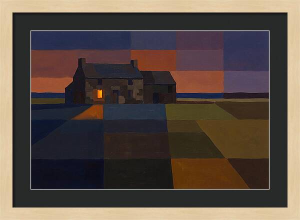 Stone Farmhouse At Dusk