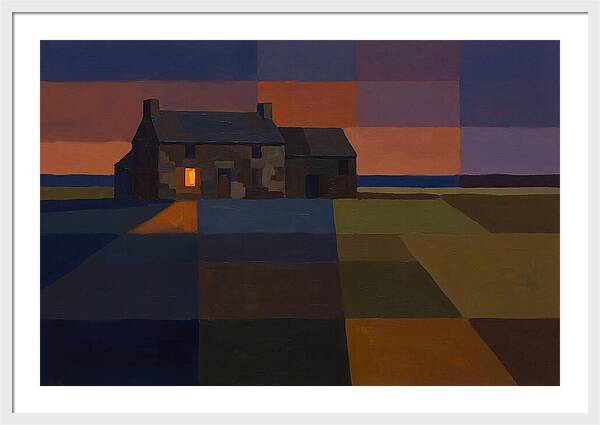 Stone Farmhouse At Dusk