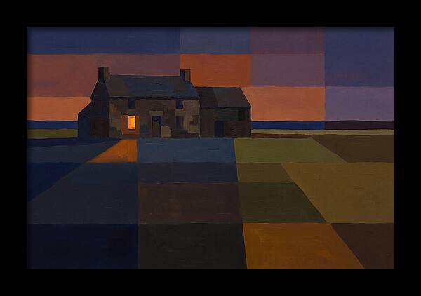 Stone Farmhouse At Dusk