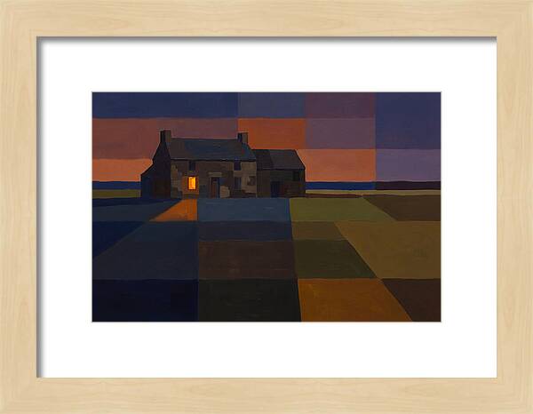 Stone Farmhouse At Dusk