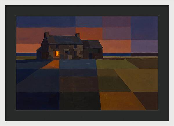 Stone Farmhouse At Dusk