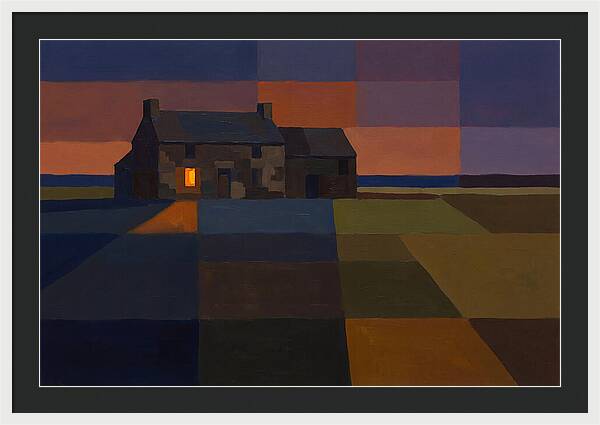 Stone Farmhouse At Dusk