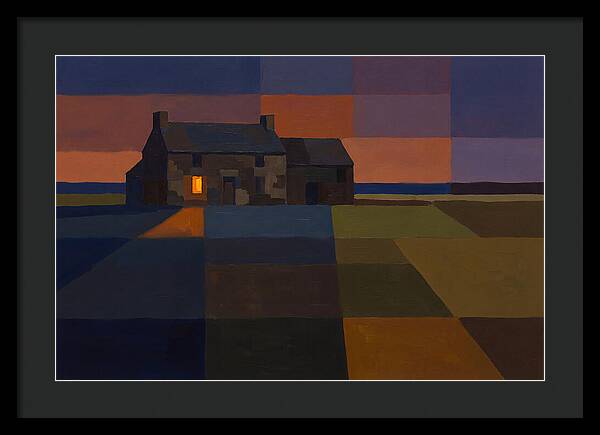 Stone Farmhouse At Dusk