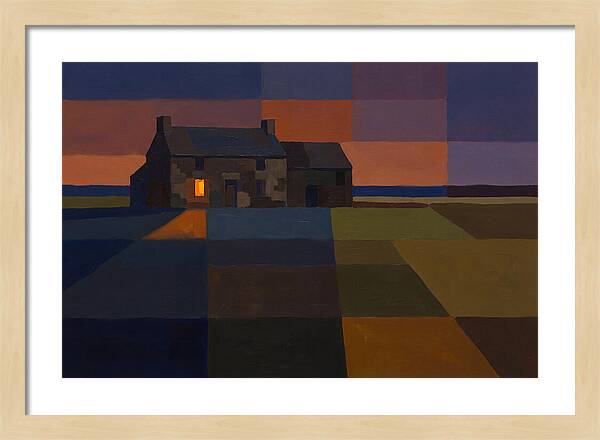 Stone Farmhouse At Dusk