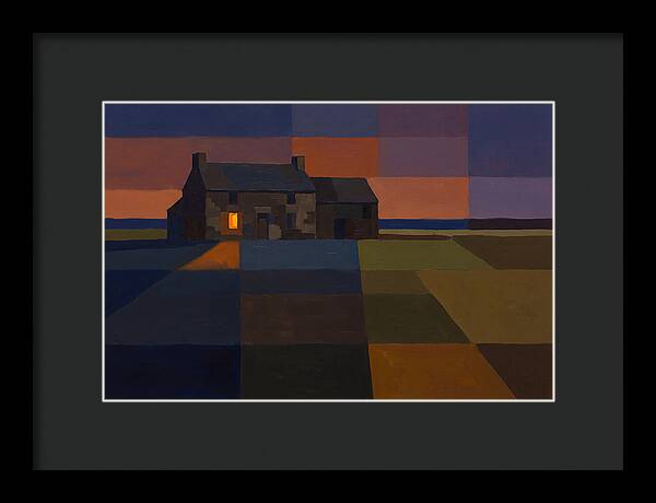Stone Farmhouse At Dusk
