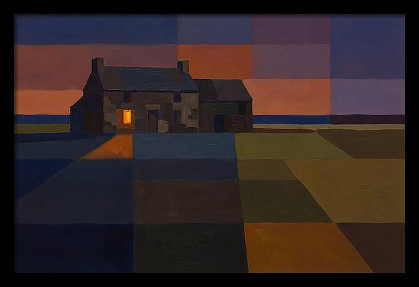 Stone Farmhouse At Dusk