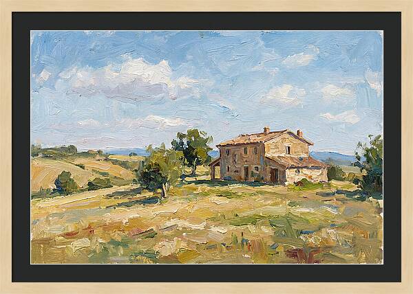 Stone Farmhouse In The Countryside