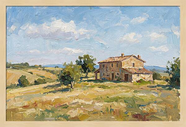 Stone Farmhouse In The Countryside
