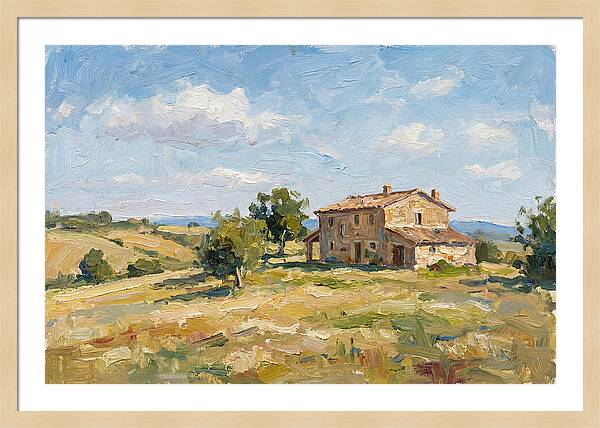 Stone Farmhouse In The Countryside