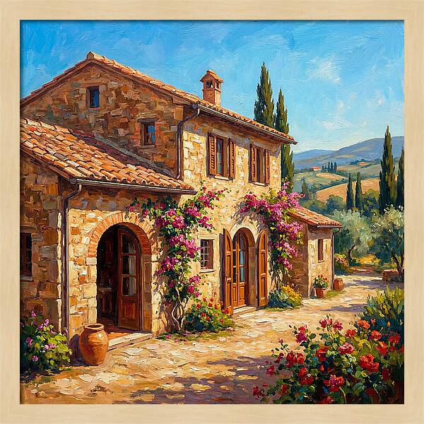 Stone Farmhouse In The Mediterranean