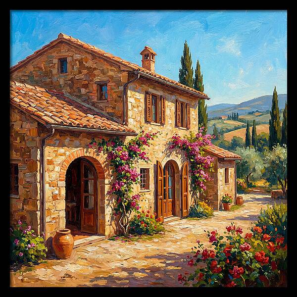 Stone Farmhouse In The Mediterranean