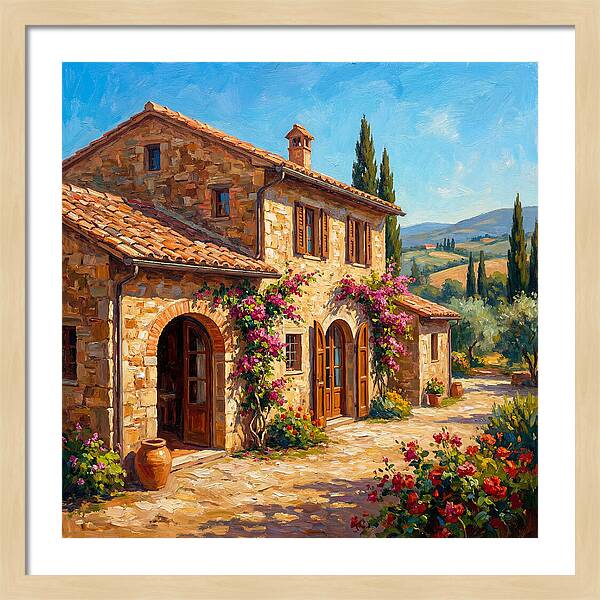 Stone Farmhouse In The Mediterranean