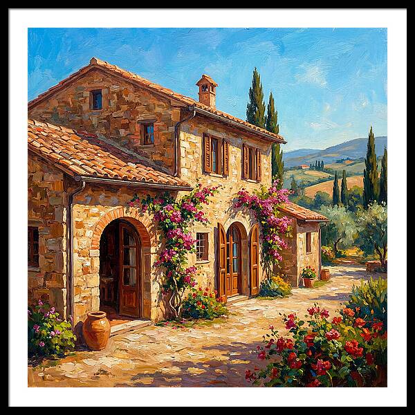 Stone Farmhouse In The Mediterranean