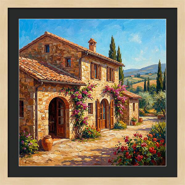 Stone Farmhouse In The Mediterranean