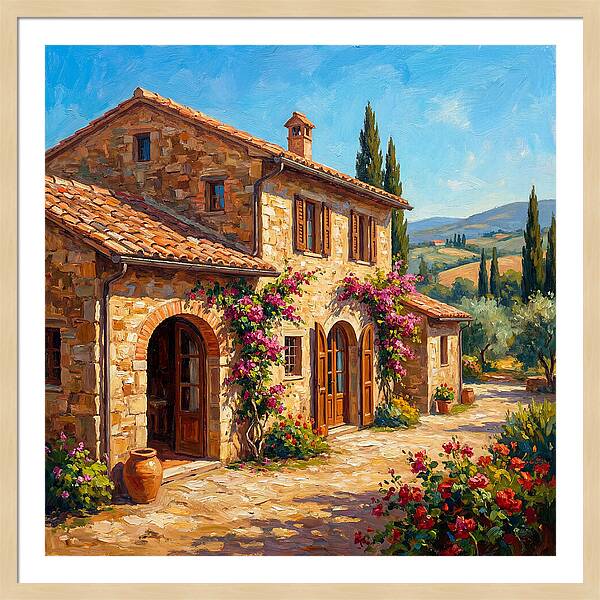 Stone Farmhouse In The Mediterranean