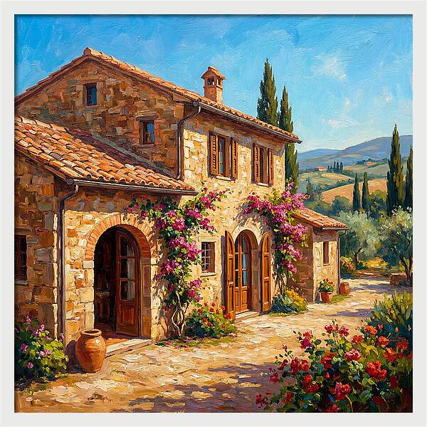 Stone Farmhouse In The Mediterranean