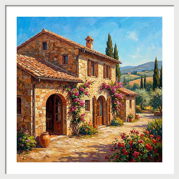 Stone Farmhouse In The Mediterranean