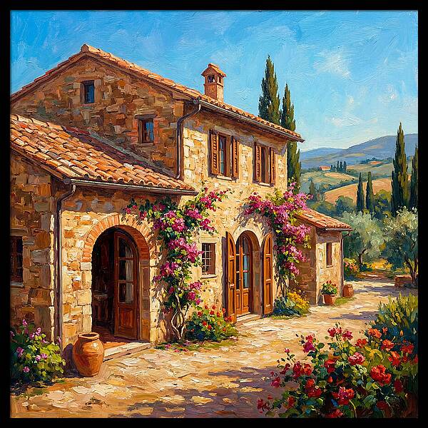 Stone Farmhouse In The Mediterranean