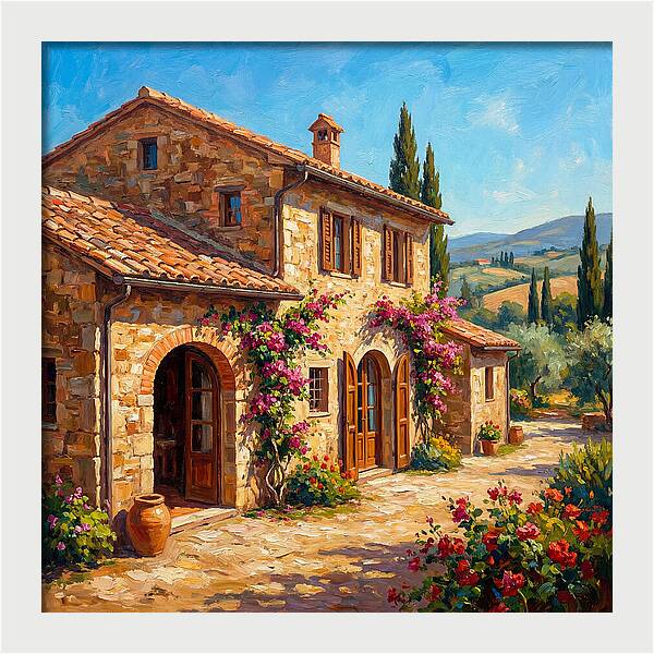 Stone Farmhouse In The Mediterranean