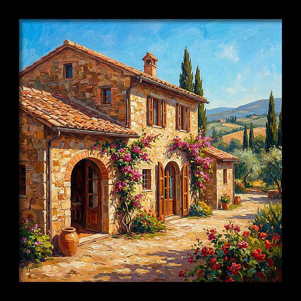 Stone Farmhouse In The Mediterranean