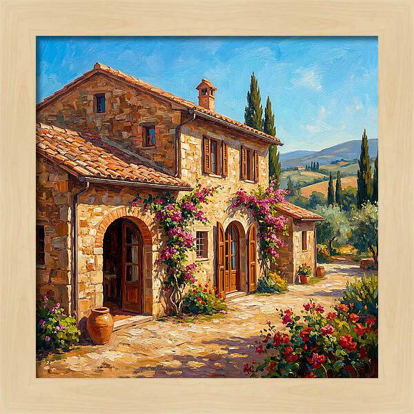 Stone Farmhouse In The Mediterranean