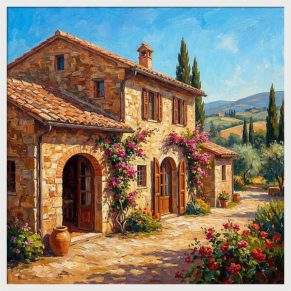 Stone Farmhouse In The Mediterranean