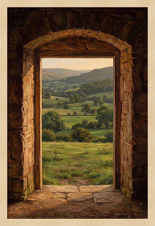 Stone Field Barn Doorway
