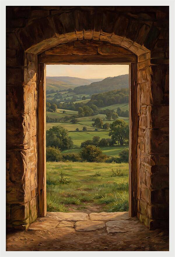 Stone Field Barn Doorway